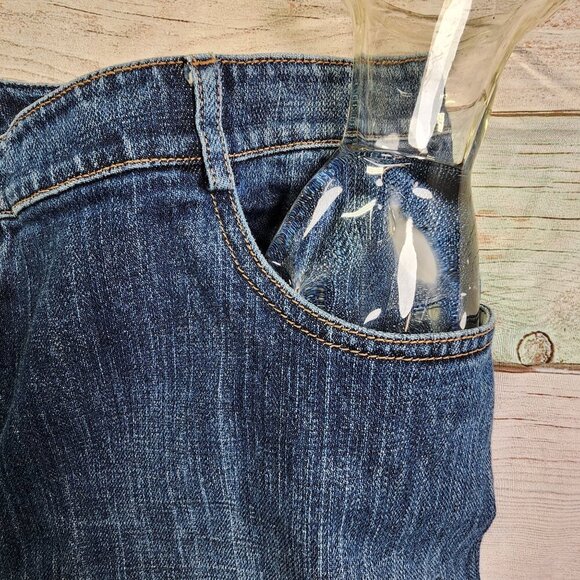 St. John Sport Womens Denim Jeans Size 10 Medium Wash Straight Leg Classic Fit - Picture 7 of 11